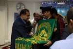 برگزاری آیین استقبال از پرچم متبرک ضریح مطهر حرم رضوی در دانشگاه جامع علمی کاربردی