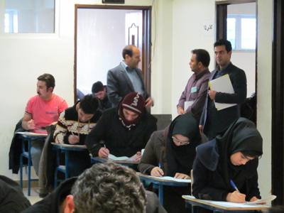 بازدید رئیس و هیات نظارت و ارزیابی واحد استانی از روند برگزاری امتحانات نیسمال اول سال تحصیلی 95-94 مراکز آموزشی