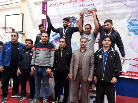 تیم کشتی دانشجویان دانشگاه جامع علمی کاربردی اردبیل در مسابقات ورزشی قهرمانی کشور که هفته گذشته  دراستان مازندران برگزارشد، خوش درخشید.